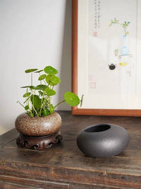 Handmade Ikebana Vase - Brown