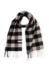 Lambswool Scarf in Brown Gingham