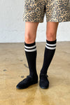 Knee High Boyfriend Socks - Black