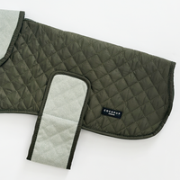 Luxe Quilted Dog Coat - Country Khaki - S