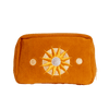 Corduroy Makeup Bag in Burnt Orange