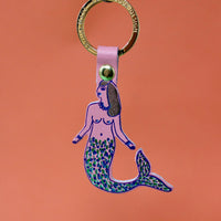 Mermaid Key Fob - Pink