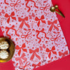 Red Bows Tea Towel