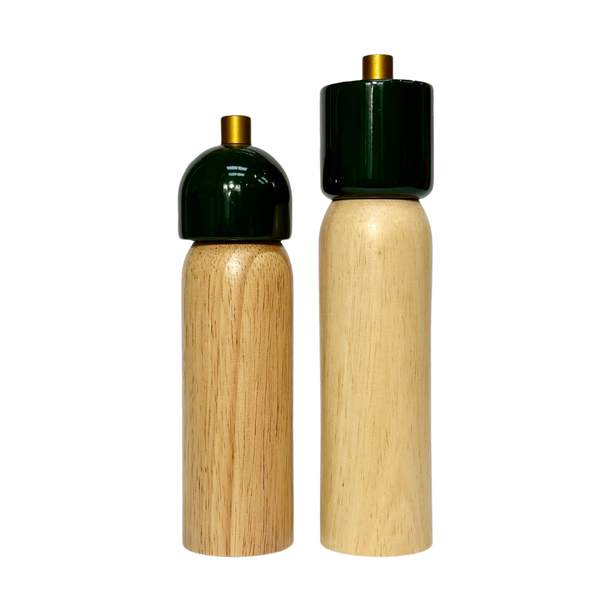 Salt & Pepper Grinder - Green & Gold - Large