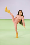 Grass & Air - Ochre Colour-Changing Kids Winter Wellies: 4 infant