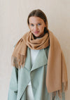 Lambswool Oversized Scarf - Camel