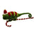 Christmas Chameleon on Candy Cane Decoration