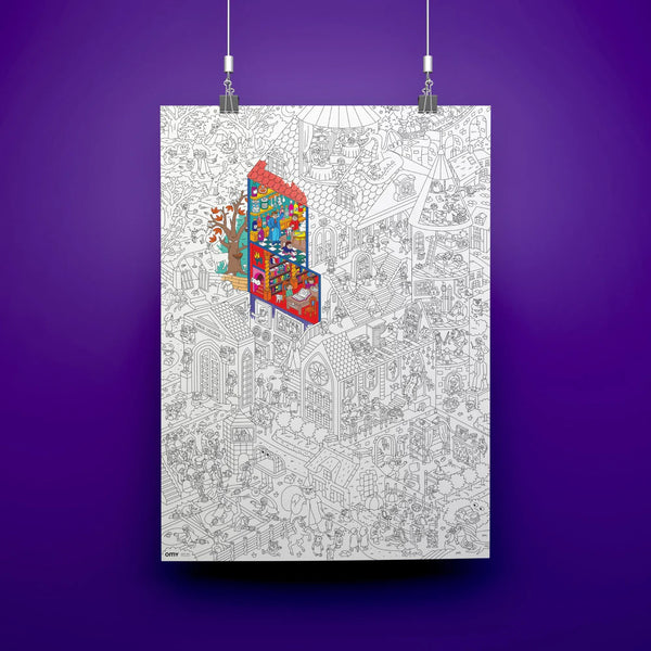 Magic College - Giant Colouring Poster