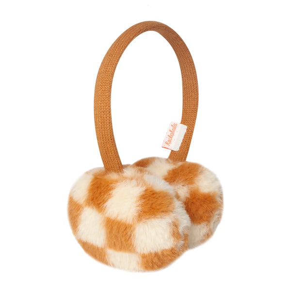 Toffee Check Earmuffs