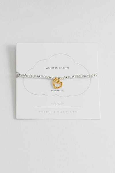 Doodle Heart Bracelet - Gold & Silver Plated