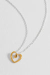 Doodle Heart Necklace - Gold & Silver Plated