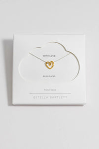 Doodle Heart Necklace - Gold & Silver Plated