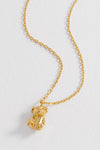 Teddy Bear Necklace - Gold Plated