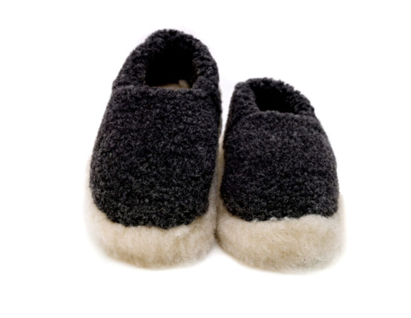 Wool Slippers - Black