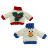 Christmas Jumper Decoration - Snowman or Holly Sprig