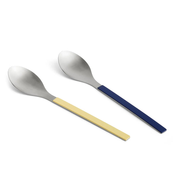 MVS Serving Spoons - Set of 2 - Dark Blue and Yellow