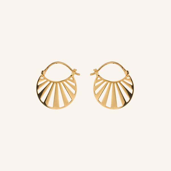 Small Misty Light Earrings - Gold Plated