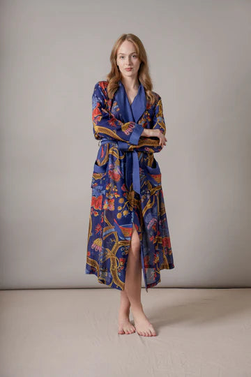 Climbing Peacock Royal Blue Gown