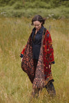 Dragon Rust Velvet Grand  Kimono