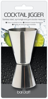 BarCraft - Dual Jigger 25/50ml - Stainless Steel