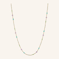 Sea Colour Necklace - Gold Plated