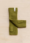 Cashmere & Merino Wrist Warmers in Olive