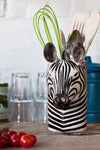 Zebra Utensil Pot