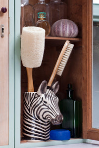 Zebra Utensil Pot