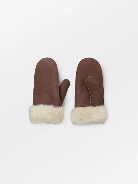 Doa Shearling Mittens - Hot Fudge Brown