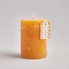 Amber Folk Scented Pillar Candle - 3" x 4"