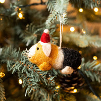 Mini Guinea Pig in Christmas Hat - Decoration