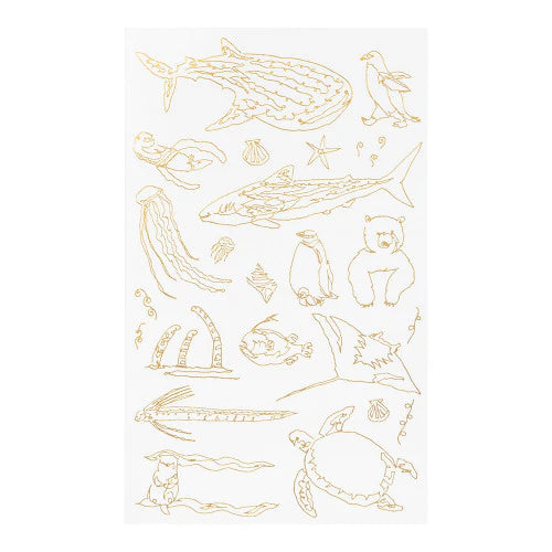 Transfer Stickers - Foil Sea Creatures