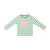 Breton Striped Love Hearth T Shirt - Grass Green & White