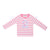Breton Striped Number T Shirt  - Hot Pink & White