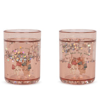 Glitter Cups - Bow Kitty - Set of 2