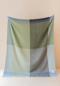 Lambswool Blanket - Green Frame check