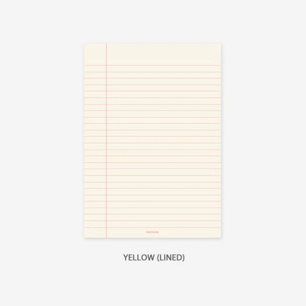 Paperian Lifepad A5 Notepad - Line Yellow