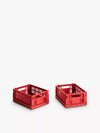 Colour Crate - Red - Mini Set of 2