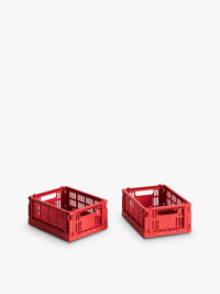 Colour Crate - Red - Mini Set of 2