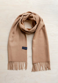 Lambswool Oversized Scarf - Camel