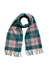 Lambswool Oversized Scarf in Pink Varsity Check