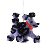 Fleur, The Purple Poodle Christmas Decoration