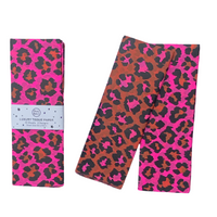 Luxury Tissue Paper Pack - Leopard - Ginger & Pink