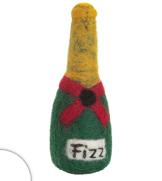 Bottle of Fizz Christmas Decoration