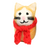 Mini Cat with Scarf Christmas Decoration, Black or Ginger - Assorted