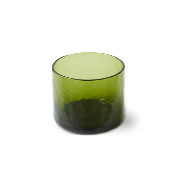 Tube Glass in Olive