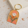 Cactus Flower Enamel Keychain: Loose