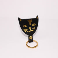 Cat Key Fob - Black