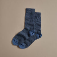 Fine Merino Wool Socks - Blue