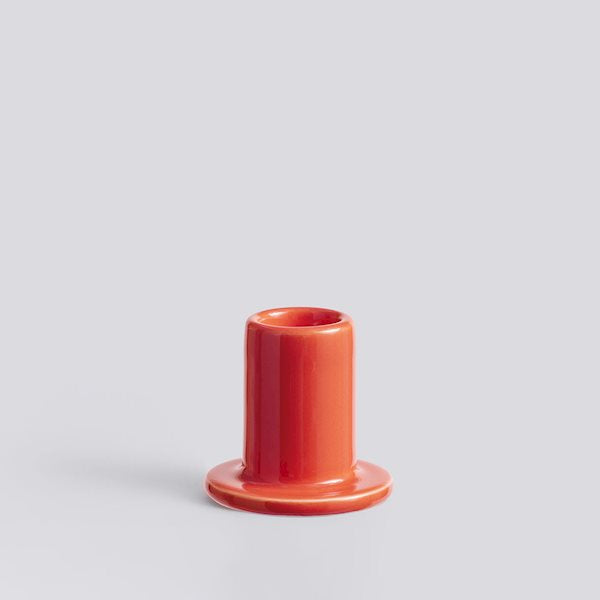 Tube Candleholder - Small - Warm Red